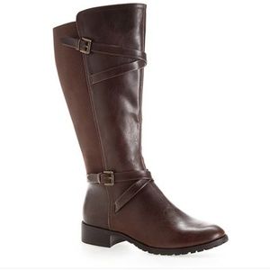 Brown Ramsey riding boots size 12W wide calf